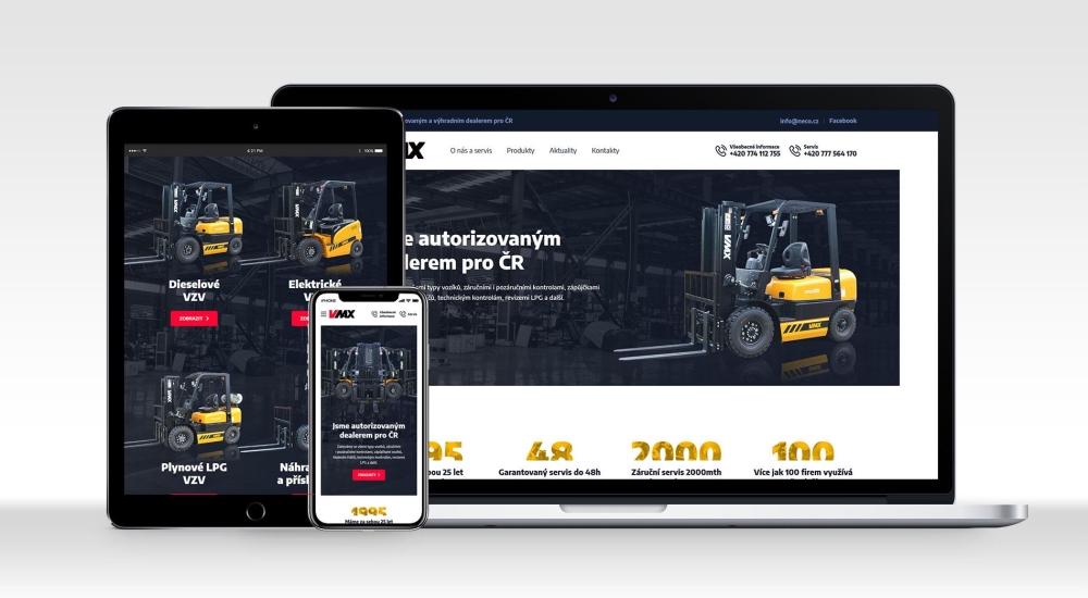 Nový oficiální web VMAX